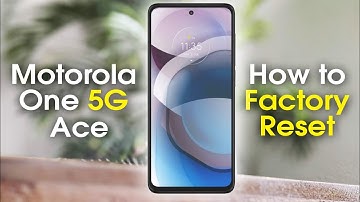 Motorola One 5G Ace How to Reset Back to Factory Settings