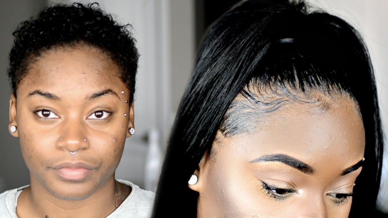 Short Hair Transformation 4 Super Easy Back To School Hairstyle On Twa Weave Ponytail Youtube