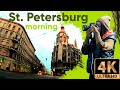 Saint Petersburg Driving 🛺 Sunday winter morning ❄️Russia 4K