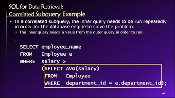 Topic 03, Part 18 - Using Subqueries in SQL