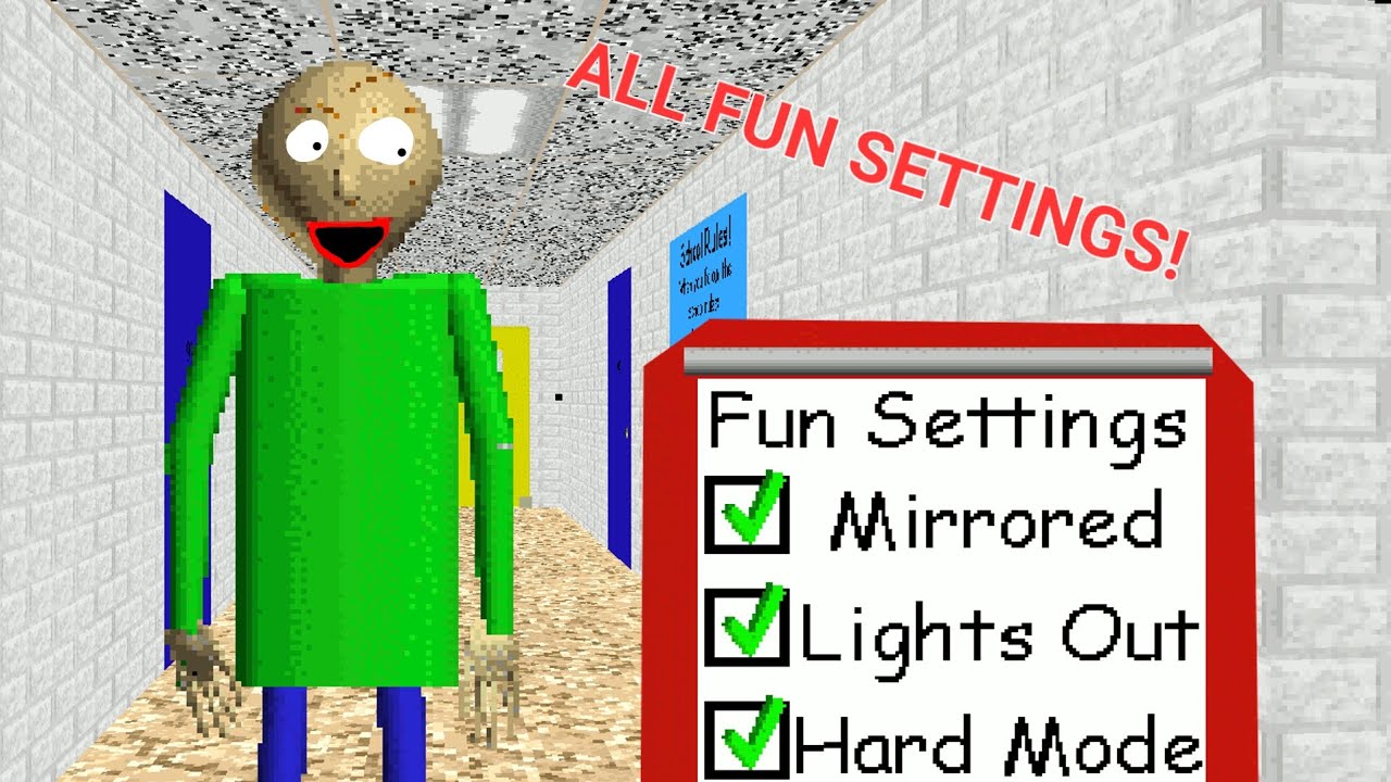 Baldi's Basics Classic Remastered Recreation update V0.4.4b - Baldi's Basics  Mod 