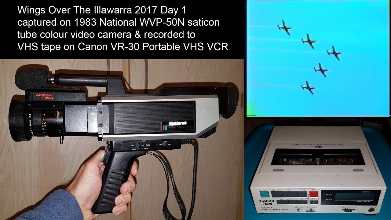 Wings Over The Illawarra 2017 Day 1 on National WVP-50N video camera (Part  4) 50 frames/sec