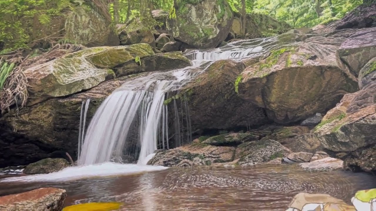 How to Paint Still Water and Underwater Rocks | Step by step