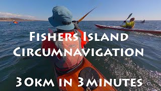 Around Fishers Island - 30km in 3 minutes by Nick Schade 637 views 2 months ago 2 minutes, 55 seconds