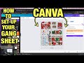 How to set up your dtf gang sheet on canva  full set up your gang sheet step by step in canva