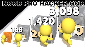 NOOB vs PRO vs HACKER vs GOD in PushHarder Update