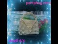 DIY  วิธีทำ กระเป๋าลูกปัด ไข่ มุก แบบที่ 8 ตอนที่ 4/4  How to make a pearl bead bag  design 8