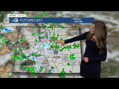 Scattered showers in Denver metro Friday; heavy snow in mountains