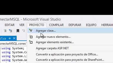 Conectar A MySQL desde ASP.NET