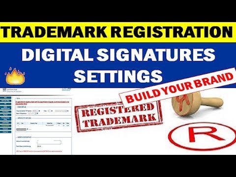 How to Register DIGITAL SIGNATURE in Trademark Application, Digital Signature settings for trademark