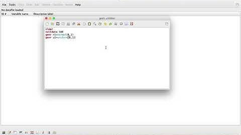 How to Generate Data from a Normal and Uniform Distribution Using gretl