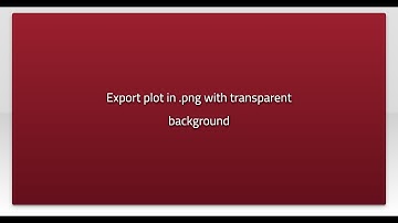 Export plot in .png with transparent background