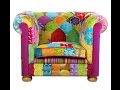 Chesterfield patchwork armchair