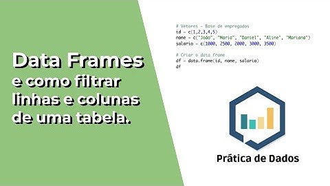 #5 Introdução aos Data Frames | R e RStudio Curso Básico para Iniciantes