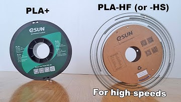 eSun PLA+ vs PLA-HS (ex. PLA-HF) - high speed PLA testing