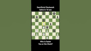 Chess puzzle walkthrough | Sacrificial Clockwork #chess #chesscom #chesspuzzle #chessstrategy