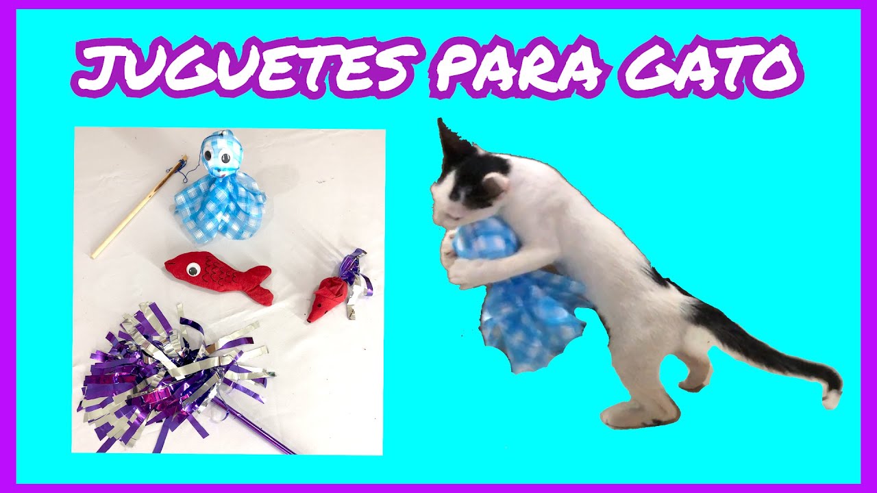 🐈🌸 4 DIVERTIDOS JUGUETES PARA GATO 🐈🌸  4 FUN CAT TOYS 🌸🐈