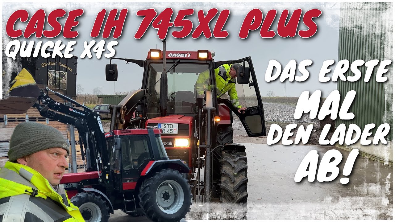 Obsthof Raddatz - CASE IH 745XL PLUS I Wir bauen das erste Mal den Quicke X4s ab und wieder dran!
