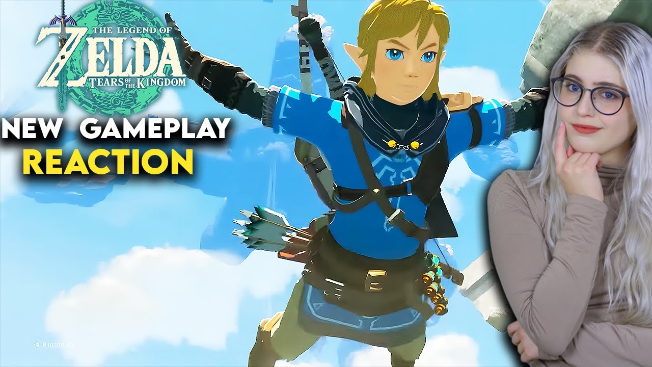 Zelda Tears Of The Kingdom New Gameplay Reaction - YouTube