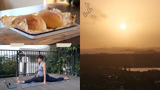 Baking Bread, Teaching Yoga and Market Haul | VLOG