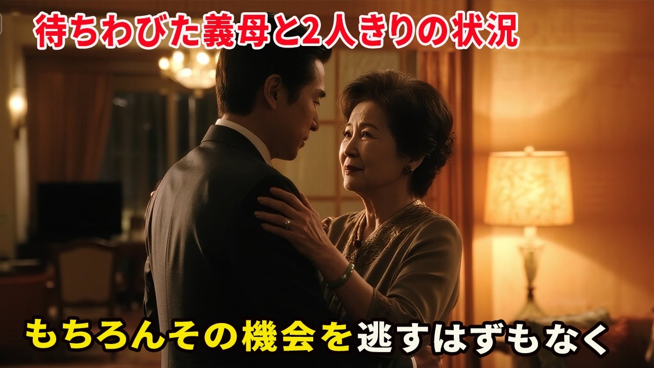 【大人の事情】待ちわびた義母と2人きりの状況。もちろんその機会を逃すはずもなく…