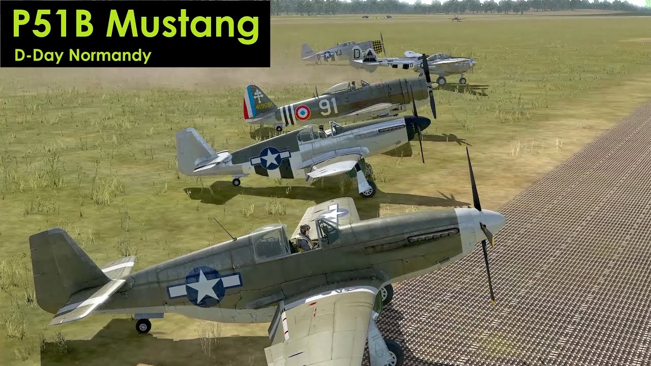 P51B Mustang D-Day (IL-2 Normandy)