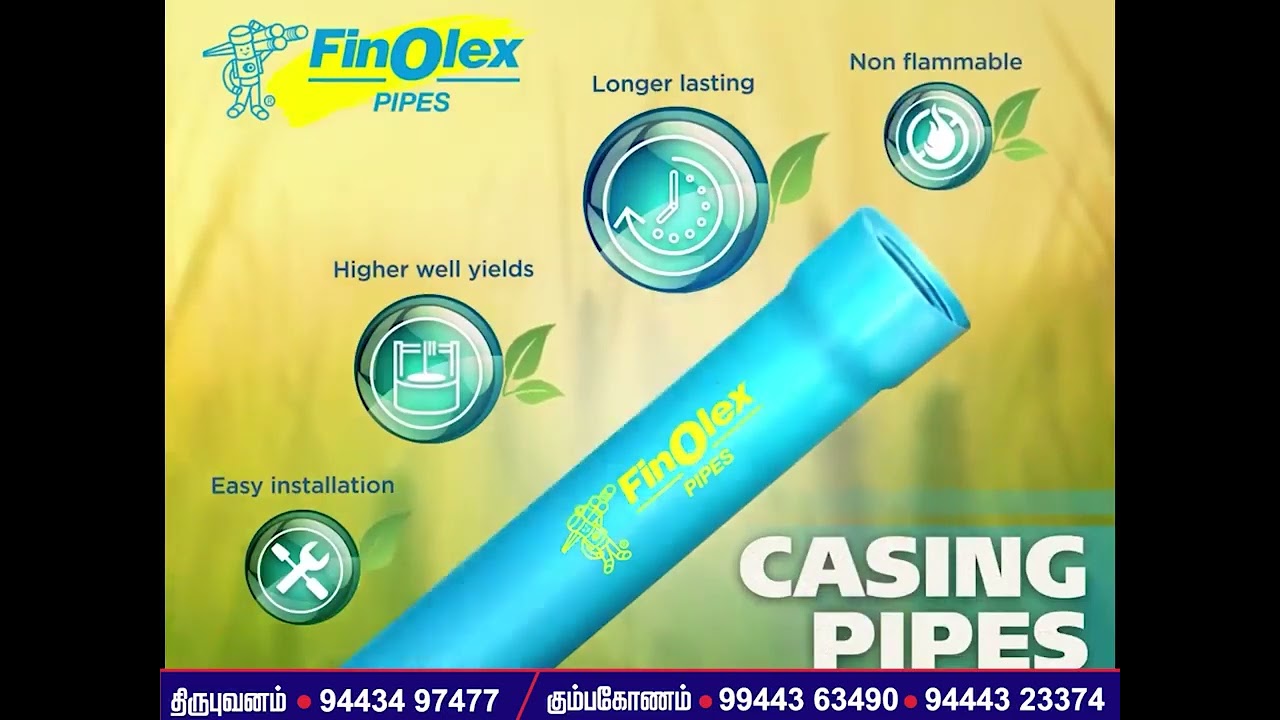 FinOlex Pipes  Casting Pipes  Pavan Pipe Corporation  Thirubuvanam  Kumbakonam