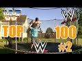 Top 100 wwe finishers of all time on trampoline part 2 501