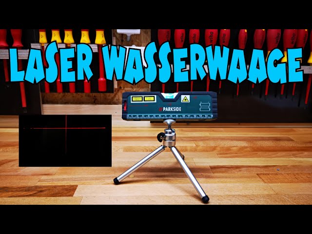 Lidl - PARKSIDE® Laserwasserwaage YouTube Dreibein-Stativ - inklusive