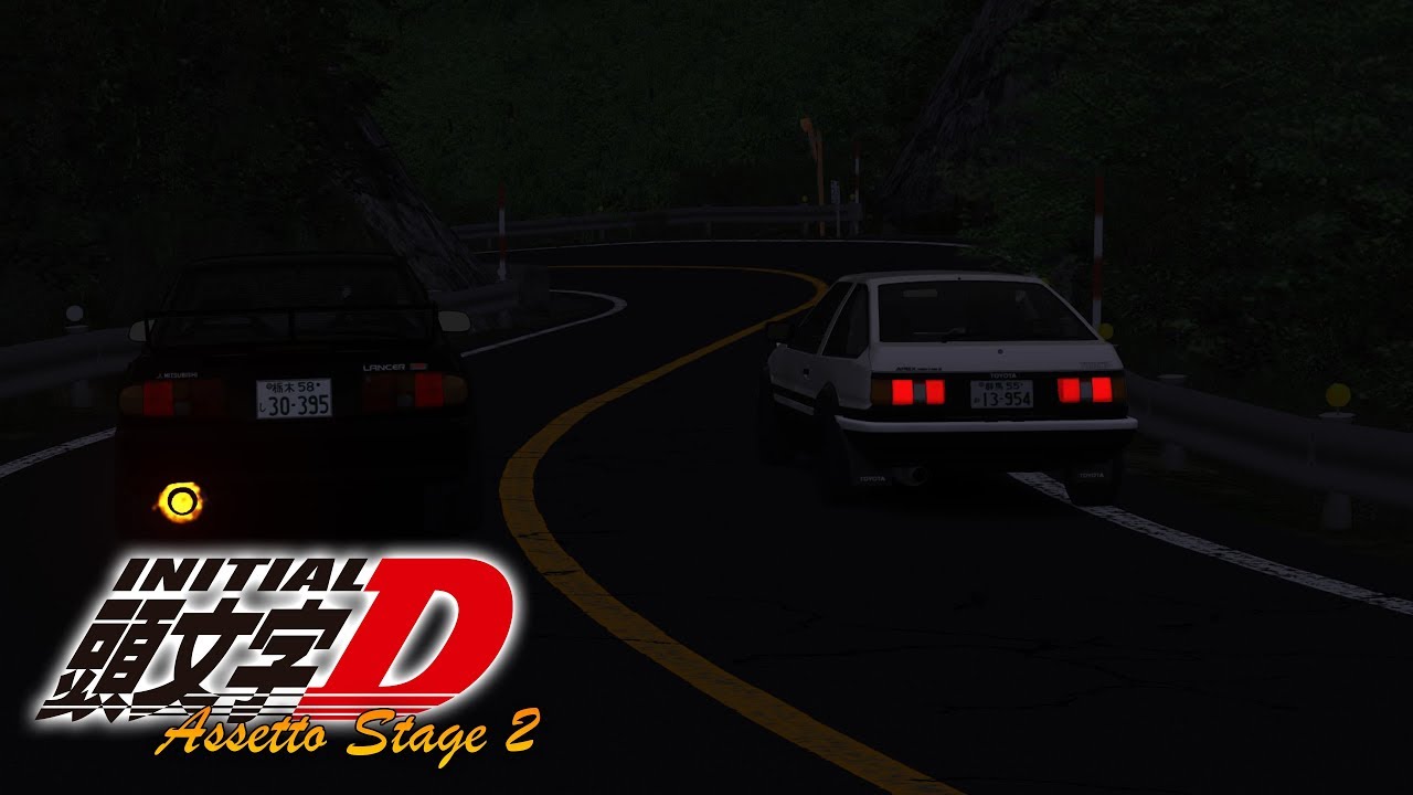 Assetto Stage 2 Akina S Eight Six Vs Team Emperor S Evo Iii Initial D Remake Youtube