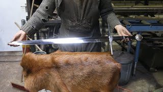 Forging a German longsword, the complete movie.