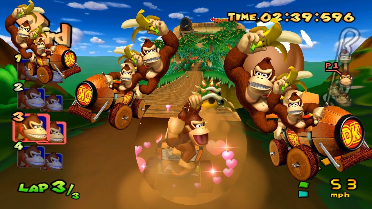 Mario Kart Double Dash!! But everybody is Donkey Kong [4K]