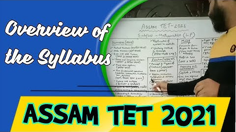 Class 1 || Overview of the Syllabus || Assam TET 2021 || LP Mathematics ||