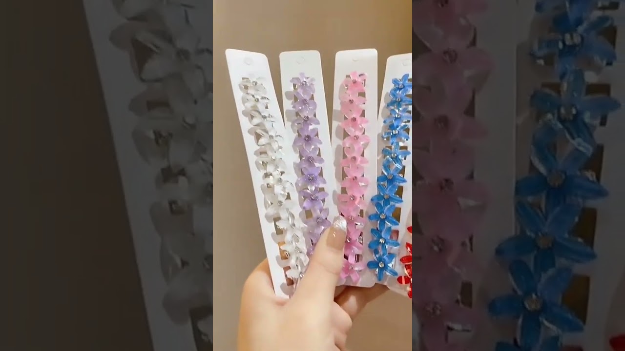 Children's Hair Clip Braided Hair Small Flower Hair Buttons Hairpin Girl Cute Headdress