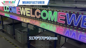 Long size LED scrolling message sign#ledsign #leddisplay #fullcolors #puusled #foryou
