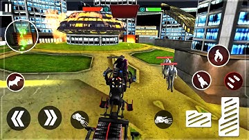 Moto Robot Transforming Bat Flying Robot Bike Game