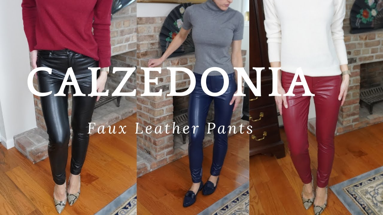 CALZEDONIA Faux Leather Pants  First Impressions with Mod Shots