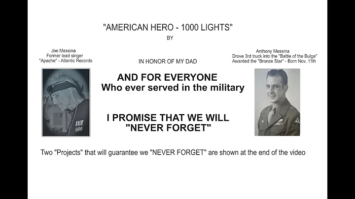 "AMERICAN HERO" (1000 Lights ) Including 2 "Projec...