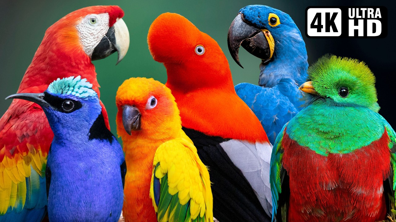 MOST AMAZING BIRDS OF THE AMAZON🌿 STRESS RELIEF 🕊️ RELAXING BIRDS SOUND 🦜 HEALING NATURE SOUNDS 🌿 4K
