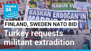 Finland and Sweden NATO bid: Turkey requests Kurdish militant extradition after deal • FRANCE 24