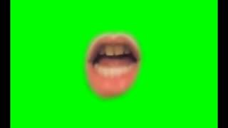 Língua Fundo Verde   Tongue Green Screen