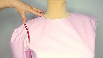 ✅How to Reduce Wide Shoulder Quickly/Amazing Sewing Tricks/Method 1