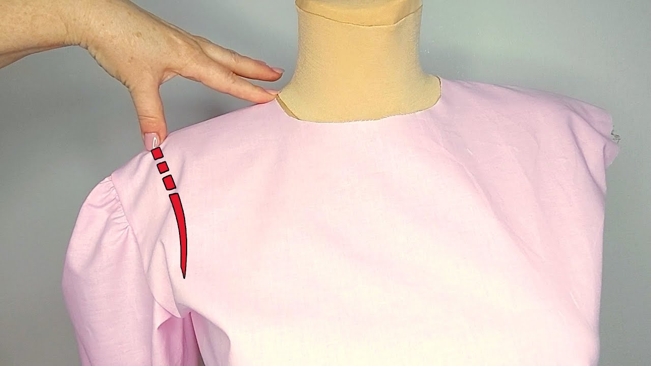 How to Reduce Wide Shoulder Quickly/Amazing Sewing Tricks/Method 1 ...