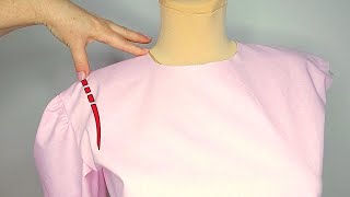 ✅How to Reduce Wide Shoulder Quickly/Amazing Sewing Tricks/Method 1