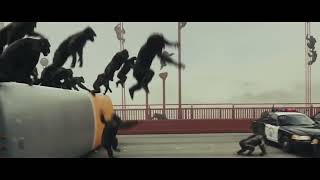 Apes vs Humans Battle For The Bridge Scene Rise of the Planet of the Apes (2011) Movie