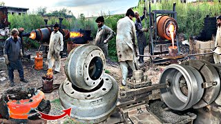 Manufacturing Process of Heavy Duty Trucks Brake Drums with Metal Casting Technique