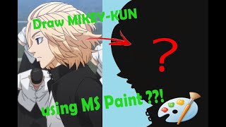 Draw Mikey-kun | Tokyo Revengers | using MS Paint ?!