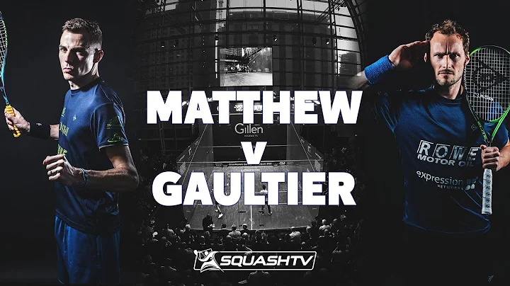 Nick Matthew v Greg Gaultier Exhibition Match @ Canary Wharf 2022