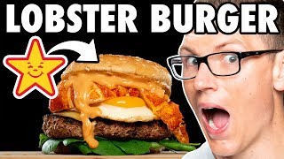Carl’s Jr. Lobster Champagne Brunch Burger Taste Test | FUTURE FAST FOOD