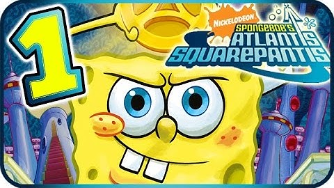 SpongeBob Atlantis SquarePantis Walkthrough Part 1 (PS2, Wii) ☼ Level 1 ☼